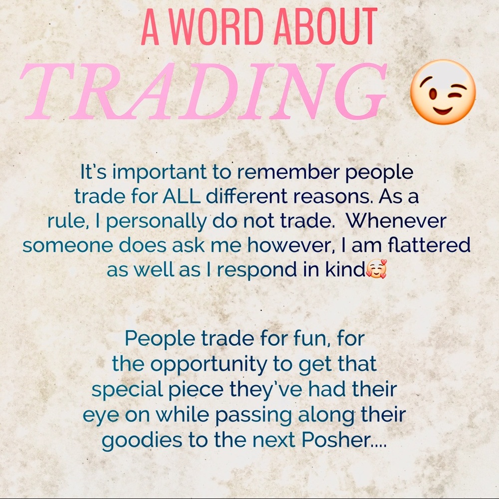 ‘Do you trade’? .........